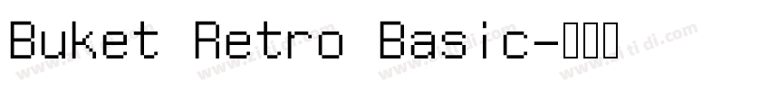 Buket Retro Basic字体转换